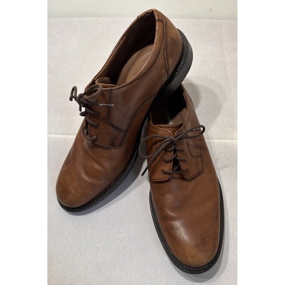 Johnston Murphy Brown Leather Lace Up Oxford Dress Shoes Men Size 9 - Picture 10 of 10